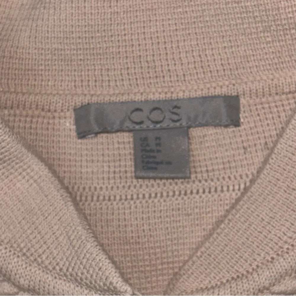 COS Cardigan Sweater Jacket Ivory Medium‎ Ribbed Textured Long Duster Lagenlook